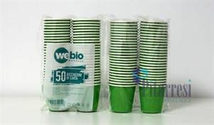 BICCHIERE CARTONCINO 75ML VERDE (50)